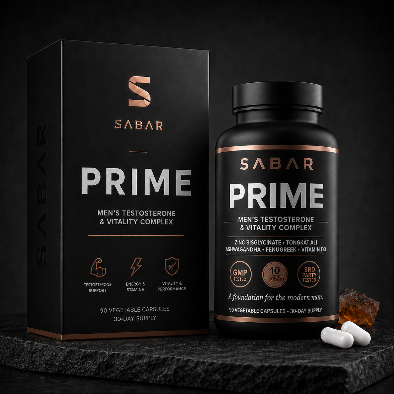 SABAR PRIME — Men's Testosterone & Vitality Complex